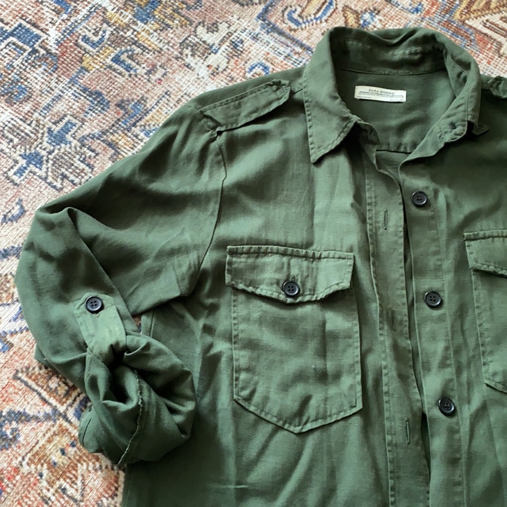 Zara button down shirt